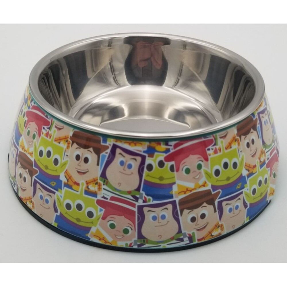 NIB Chewy Toy Story Stainless Steel w/ Melamine Stand Bowl 1.75 Cups Pet Dish